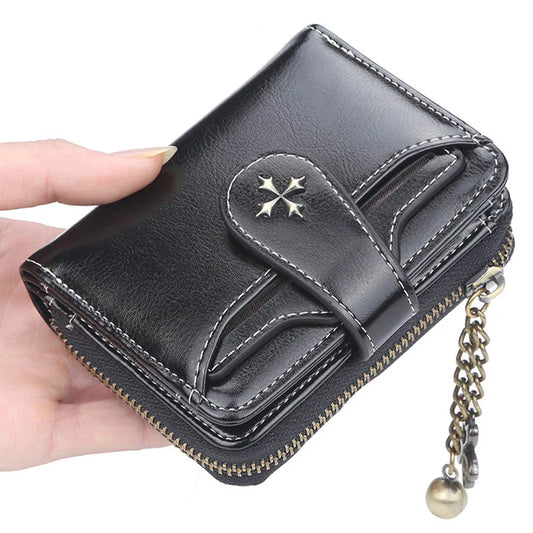 Bifold Vintage Wallet Black-0