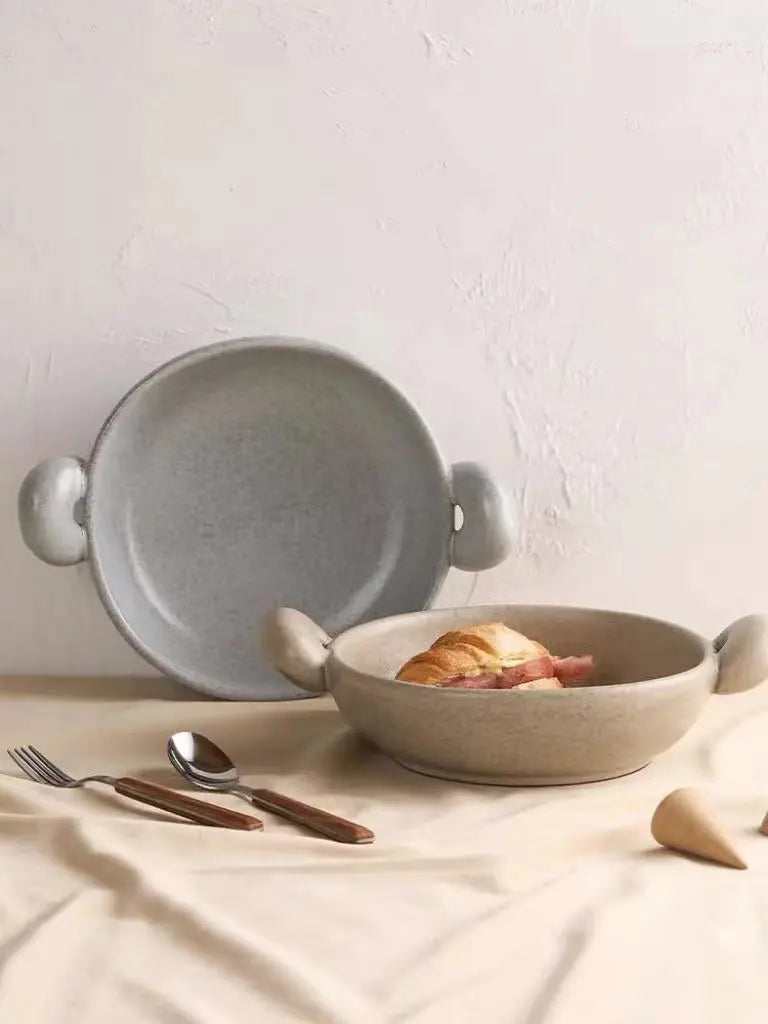 Big-ears Ceramic Pasta Bowl-1