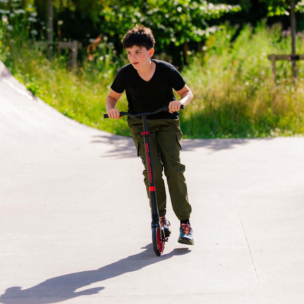 Burgundy - Big 2 Wheel Scooter-3