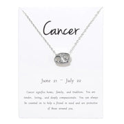 Birthday Gifts 12 Constellation Zodiac Pendant Necklace With White Card - Memoriex 