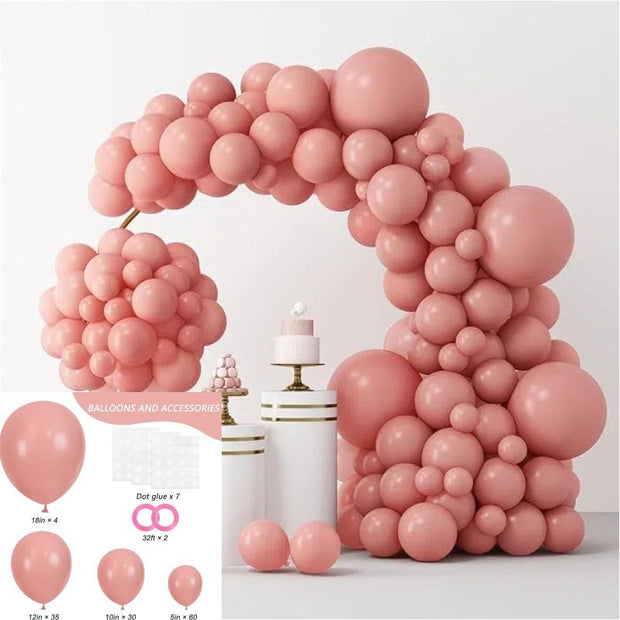 Birthday Package Balloon Chain Wedding Decoration Scene Layout Balloon Set - Memoriex 