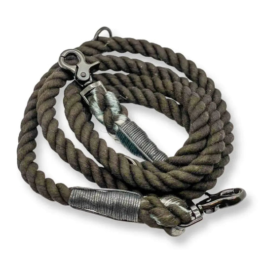 Black Adjustable Rope Do Lead by Pup Chic Boutique - Memoriex