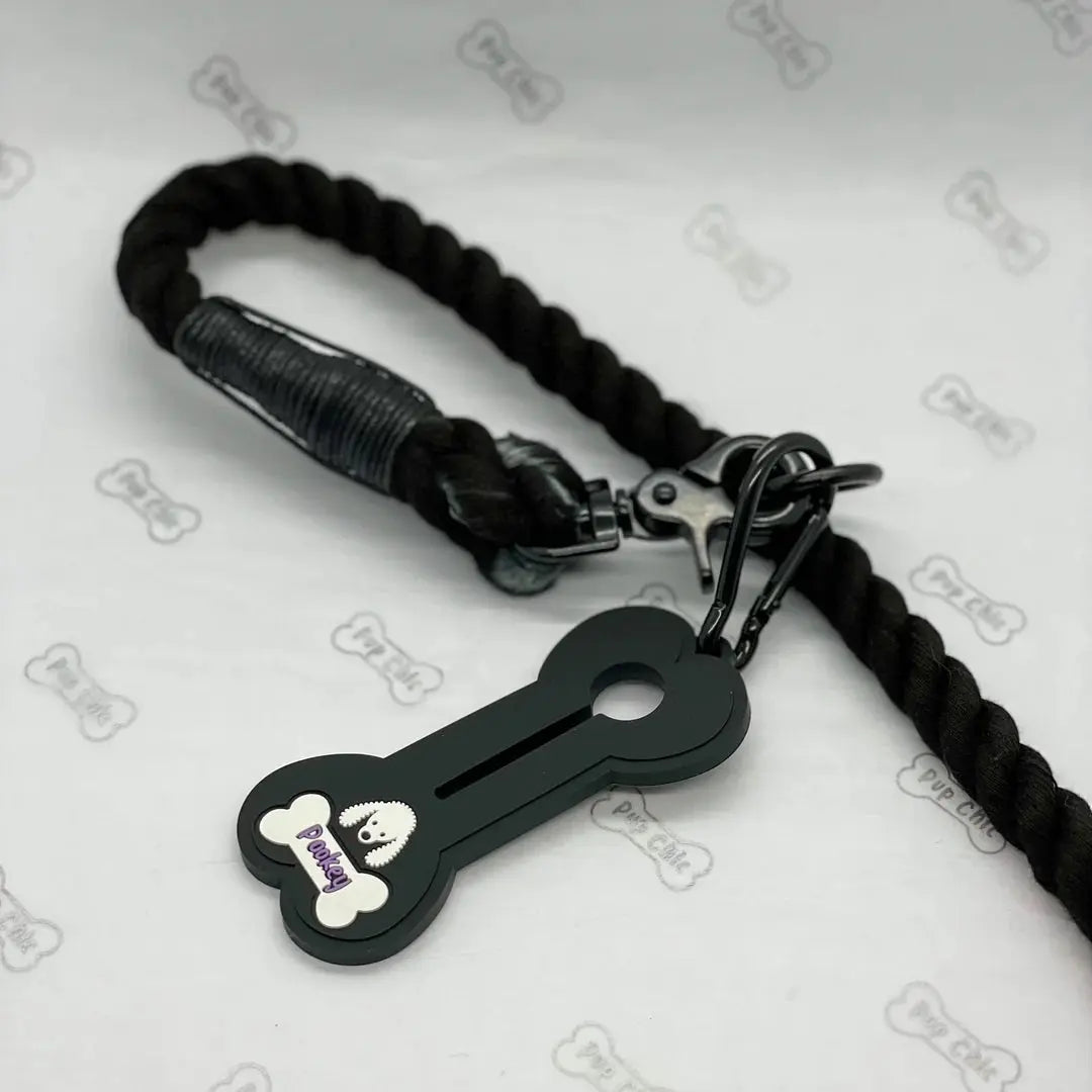 Black Adjustable Rope Do Lead by Pup Chic Boutique - Memoriex