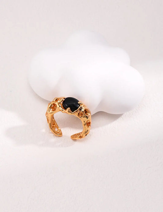 Black Agate Ring-0