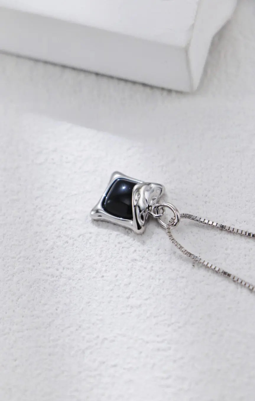 Black Onyx Necklace - Memoriex 