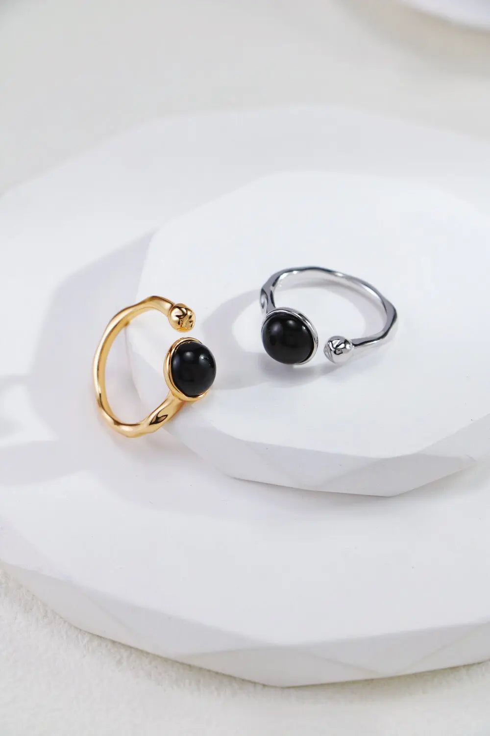 Black Onyx Open Ring-0