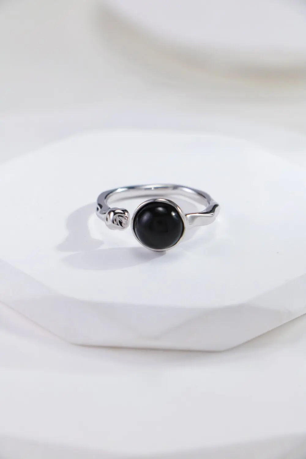 Black Onyx Open Ring-3