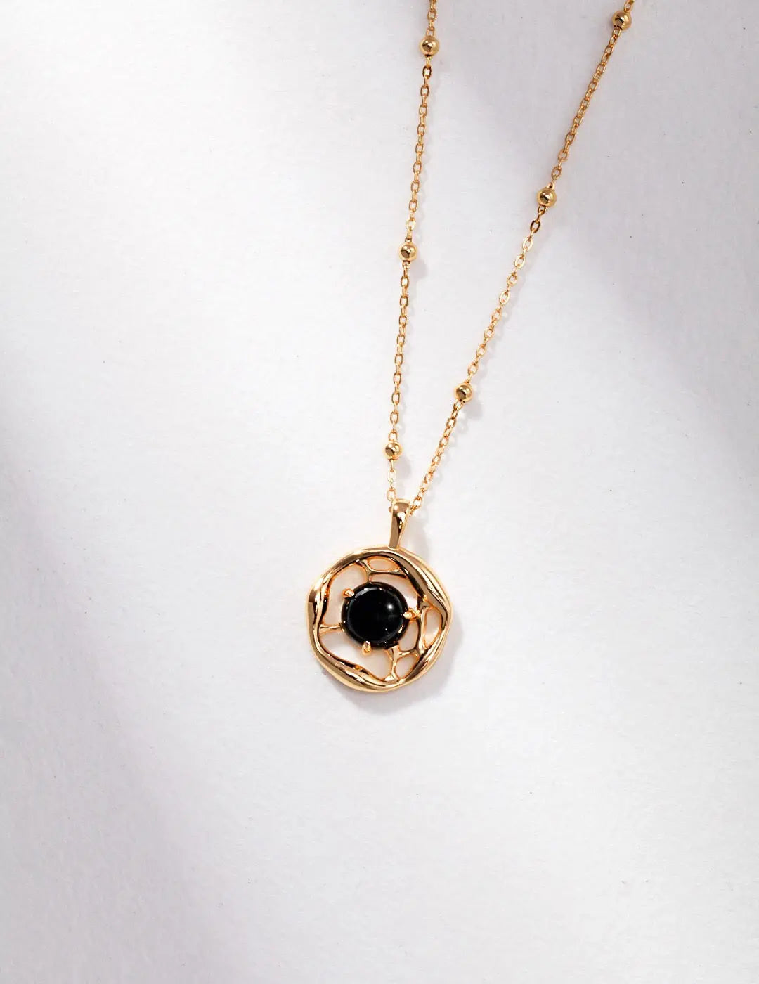 Black Onyx Pedant Necklace-4