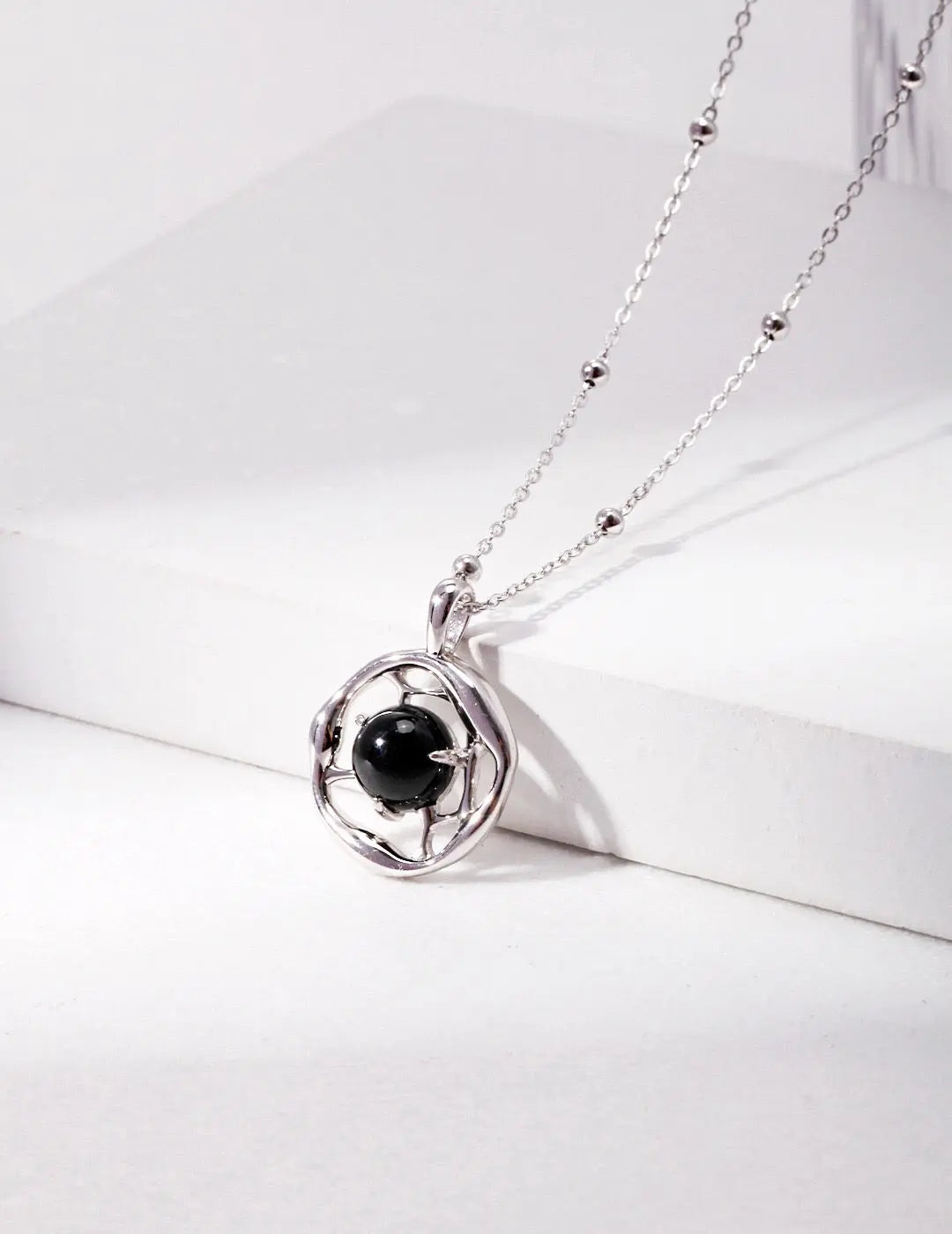 Black Onyx Pedant Necklace-5