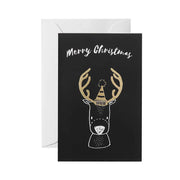 Black folding greeting card - Memoriex 