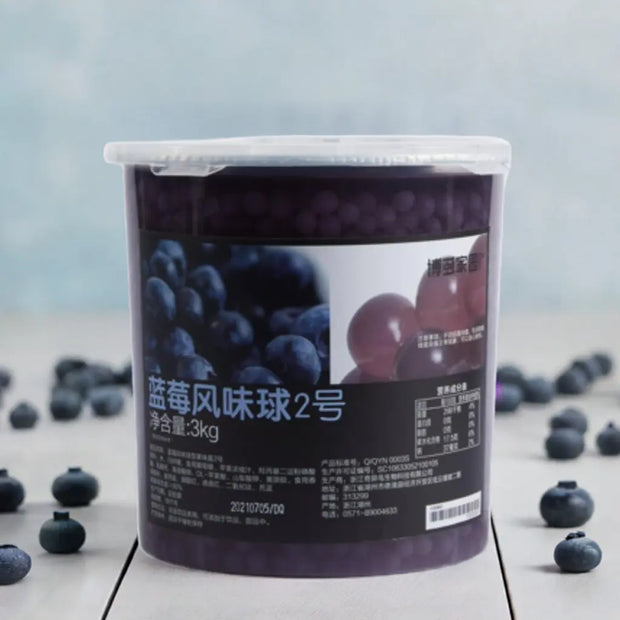 Blueberry Flavoured Popping Boba (Sample)-0