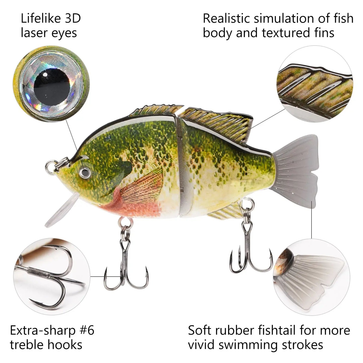 SAVAWADE Wake Baits Bluegill Swimbait 4.1in 1-1/8 oz-4