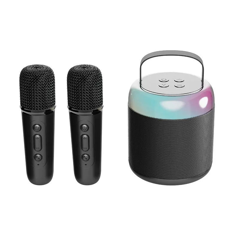 Bluetooth speaker convenient mini karaoke microphone sound system children's karaoke home mini KTV - Memoriex 