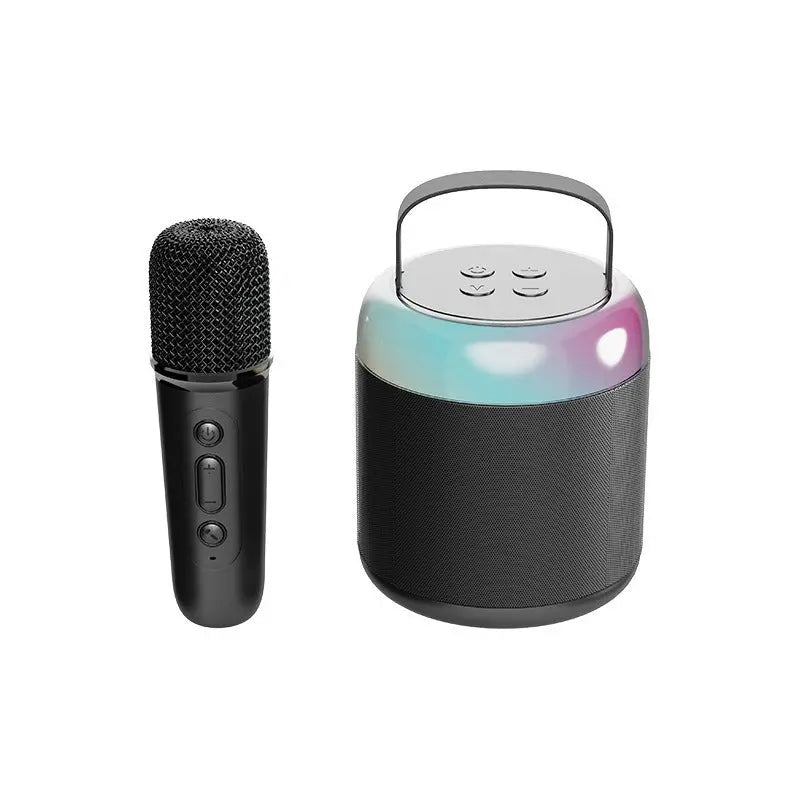 Bluetooth speaker convenient mini karaoke microphone sound system children's karaoke home mini KTV - Memoriex 