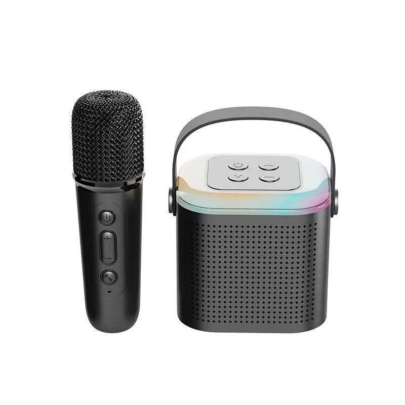 Bluetooth speaker convenient mini karaoke microphone sound system children's karaoke home mini KTV - Memoriex 