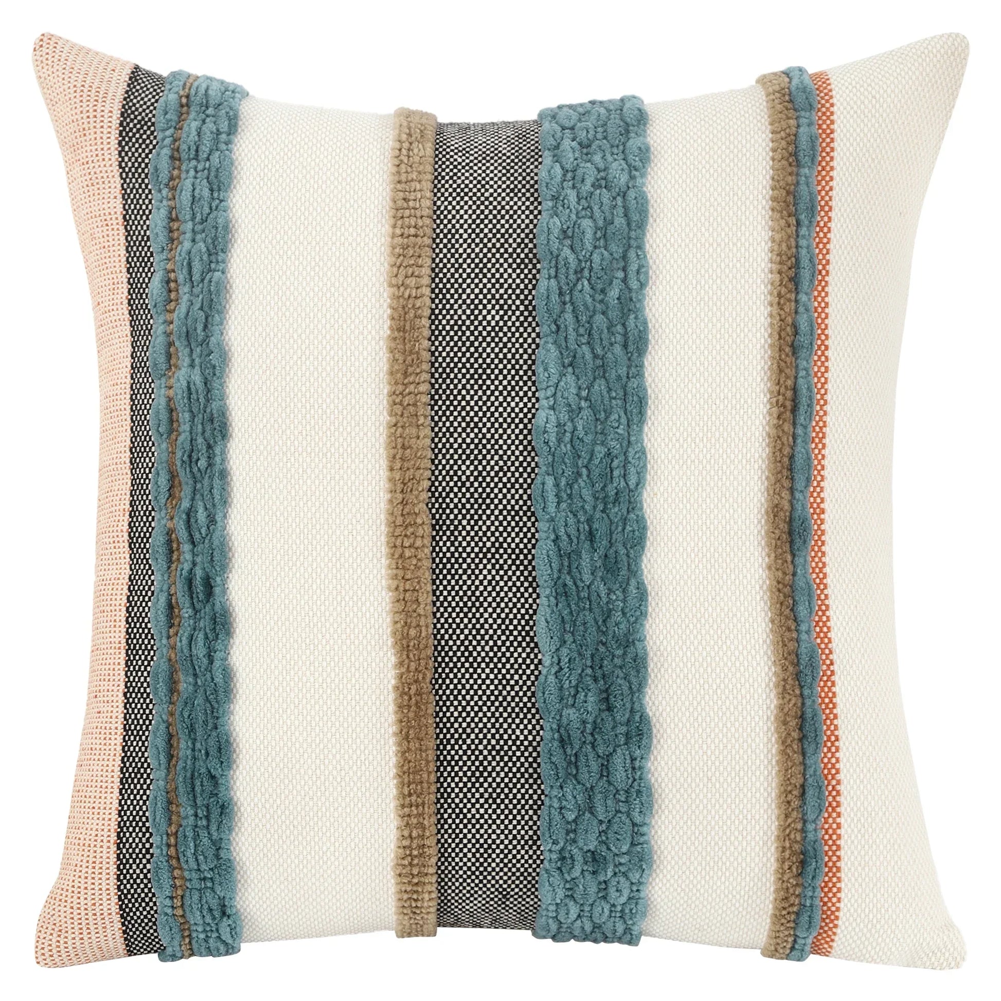 Boho Striped Chenille Throw Pillowcases-5