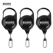 Booms Fishing RG1 Fly Fishing Retractor Tools Extractor Keeper Retractable Key Chain Reel Badge Holder Tackle Boxes Accessories - Memoriex 