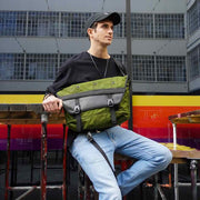 Bradley Upcycled Water Resistant Bike Messenger Bag - Memoriex 