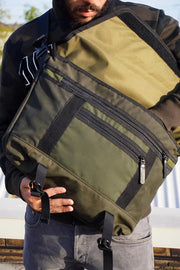 Bradley Upcycled Water Resistant Bike Messenger Bag - Memoriex 