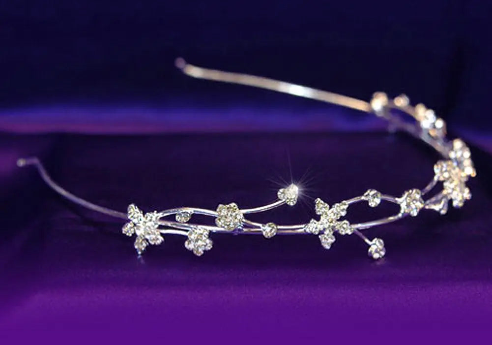 Bridal Wedding Crystal Rhinestone Headband Tiara XT1097-1