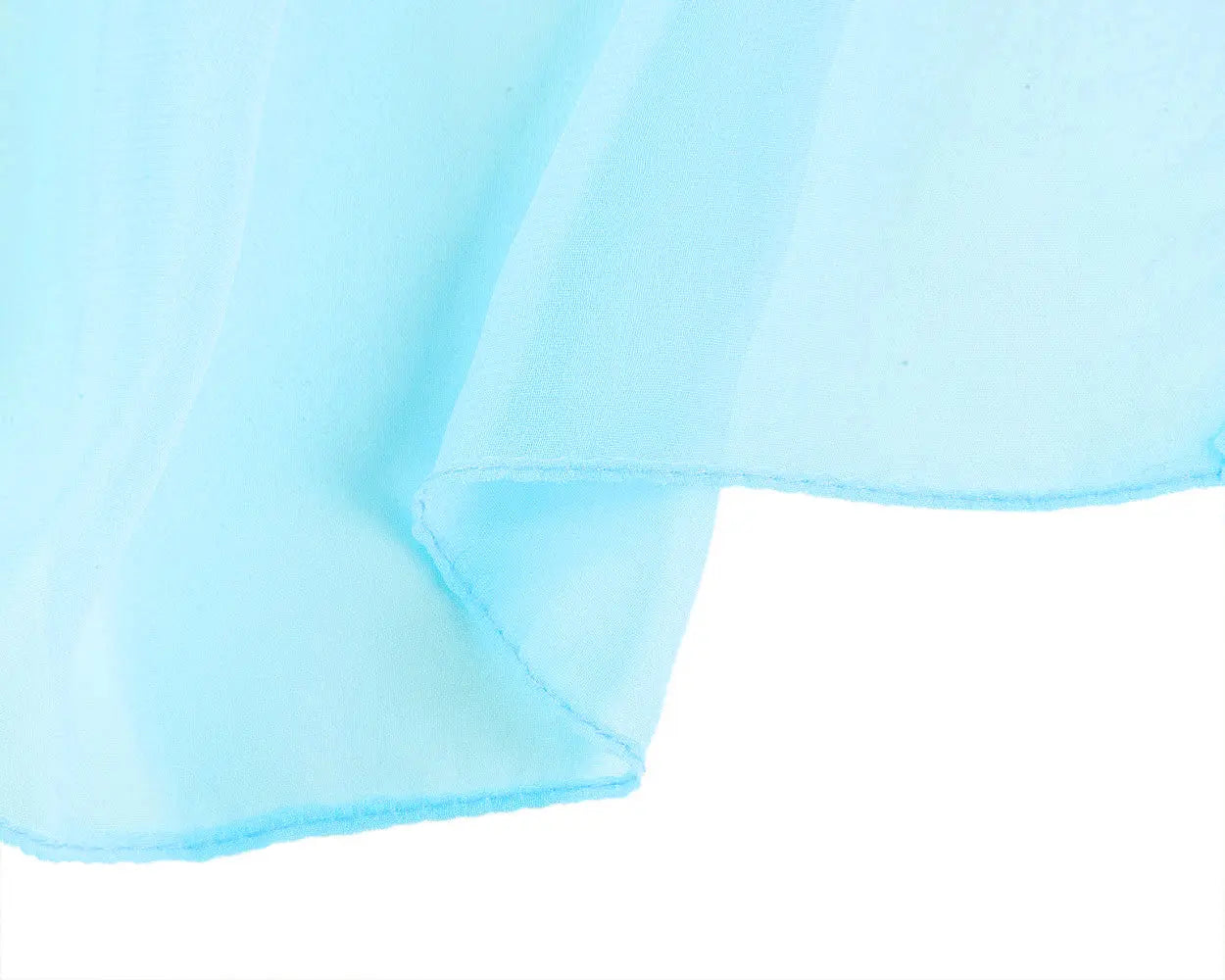 Bright Blue - Plain Chiffon-4