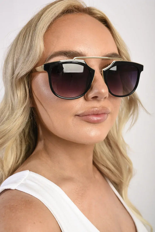 Brow-Bar Cat Eye Sunglasses-0