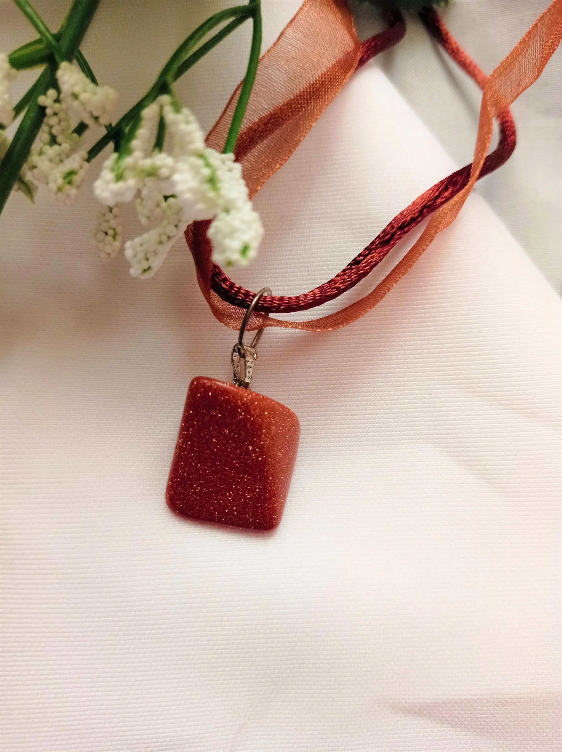 Brown Goldstone Necklace - Memoriex