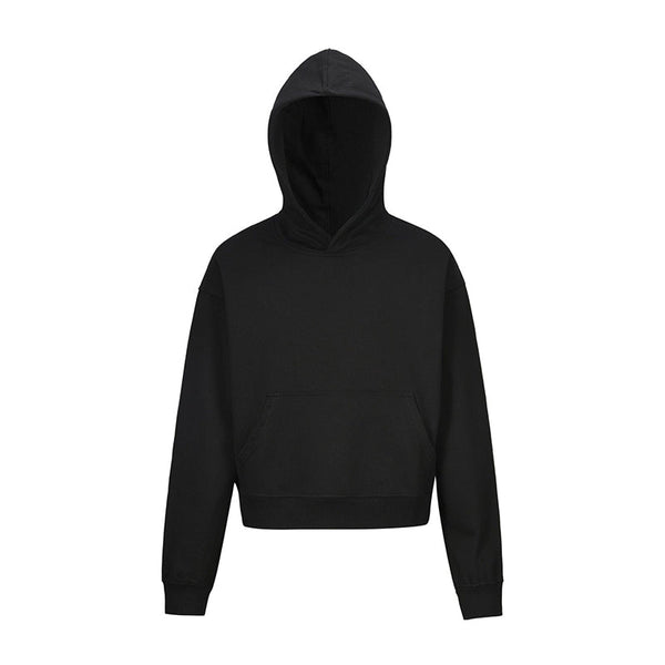 Brushed Basic Solid Color Short Hoodie For Men And Women - Memoriex 