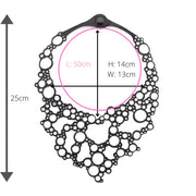 Bubbles Recycled Rubber Necklace - Memoriex 