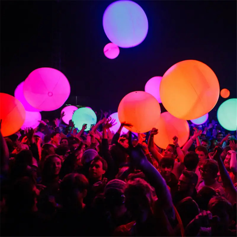 Bulk Sale Party Decoration Inflatbal Remote Controlld LED Beach Ball (12 Pack)-0