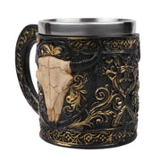 Bullbone mug resin stainless steel inner liner ornament - Memoriex 