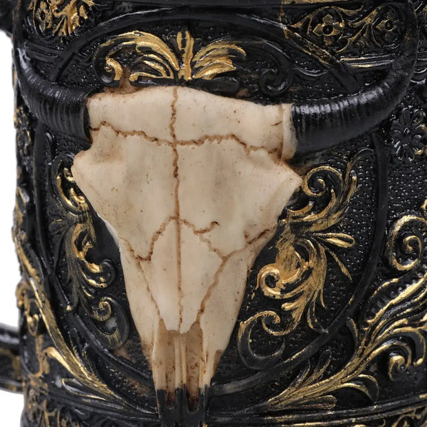 Bullbone mug resin stainless steel inner liner ornament - Memoriex 