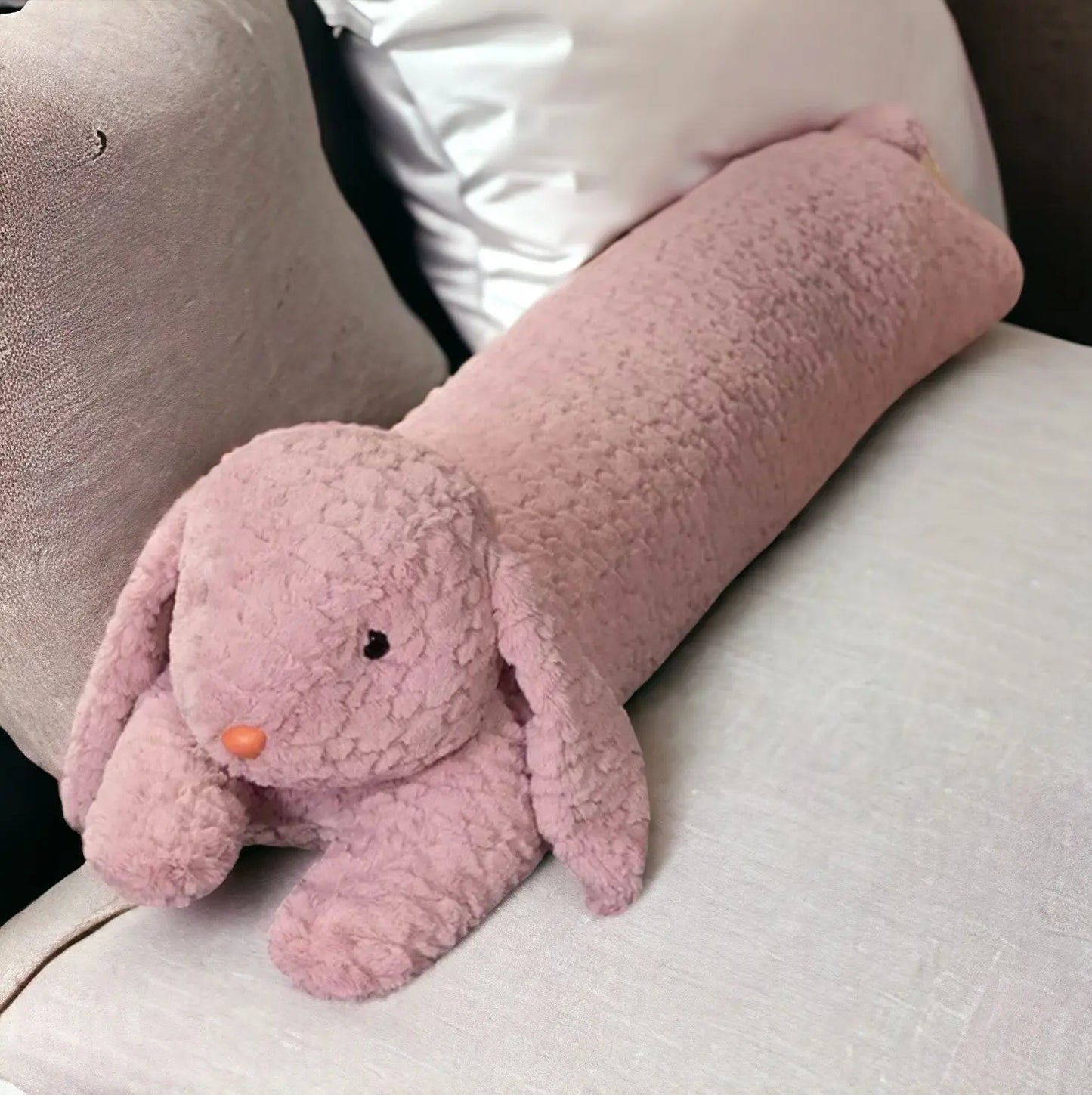 Bunny and Bear Long Sleeping Pillow-2