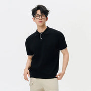 Business Casual Sweater Men's High Sense Summer Contrast Color Lapels - Memoriex 