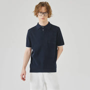 Business Casual Sweater Men's High Sense Summer Contrast Color Lapels - Memoriex 