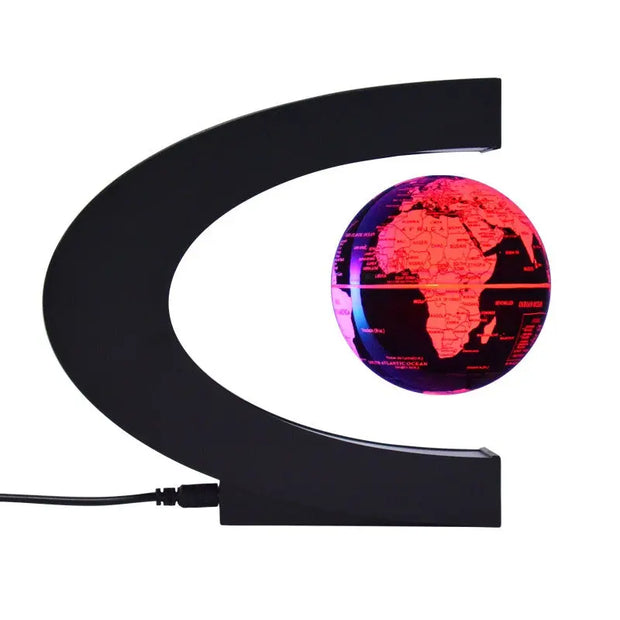 C-Shaped 3-Inch Magnetic Levitation Globe Creative Gifts For Valentine's Day Novel Home Decorations - Memoriex 