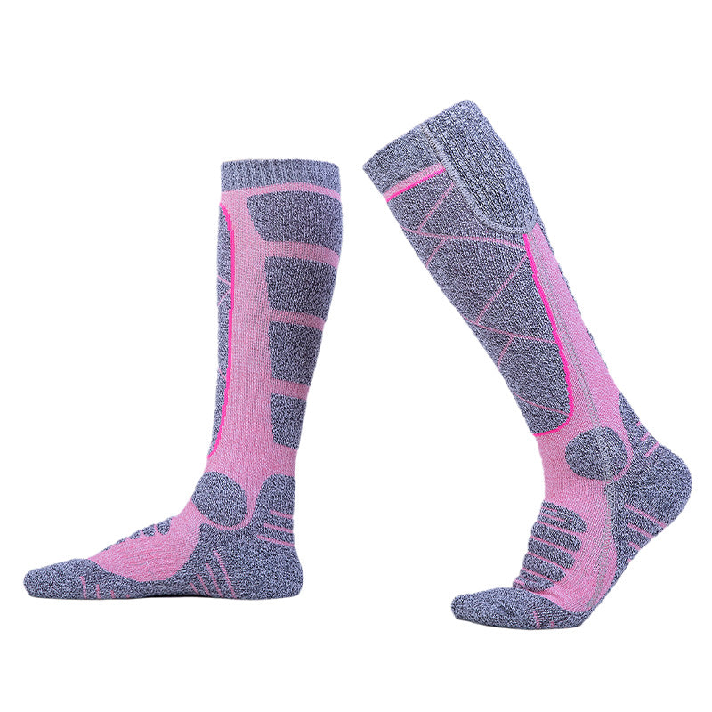 Full Foot Heat Socks Winter USB Charging Warm Heat Socks Pink Skiing Electric Heat Socks - Memoriex 