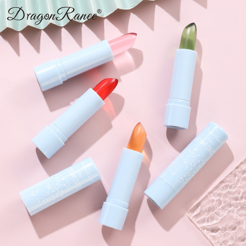 Color-Changing Lipstick Long-Lasting Moisturizing Not Easy To Decolorize Not Easy To Dip In The Cup Waterproof And Moisturizing Aloe Jelly Lipstick - Memoriex 