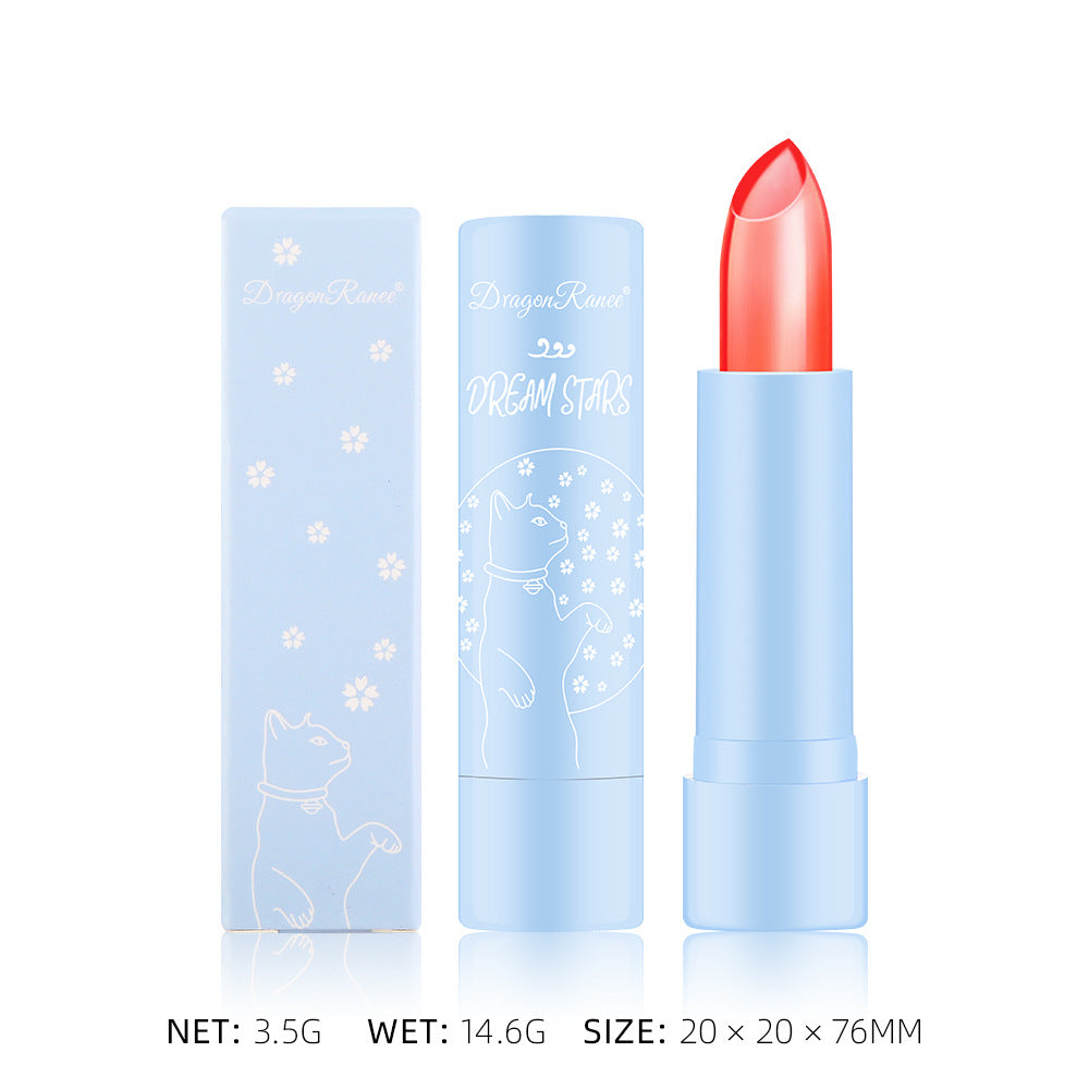 Color-Changing Lipstick Long-Lasting Moisturizing Not Easy To Decolorize Not Easy To Dip In The Cup Waterproof And Moisturizing Aloe Jelly Lipstick - Memoriex 