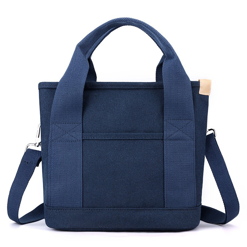 Canvas bag casual versatile shoulder bag ladies fashion commuter bag multi-function messenger bag trendy handbag - Memoriex 