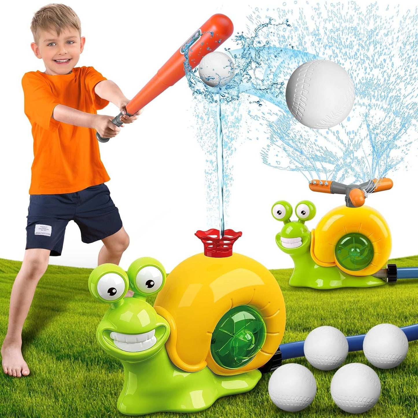 Snail Water Sprinkler  Water Sprinkler Baseball Toy - Memoriex 