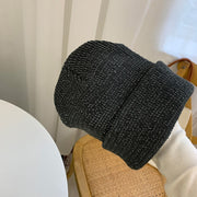Warm Women's Reflective Beanie Hat Black Grey Winter Autumn Knitted Hat Czapka Zimowa Sombreros De Mujer Chapeau Femme - Memoriex