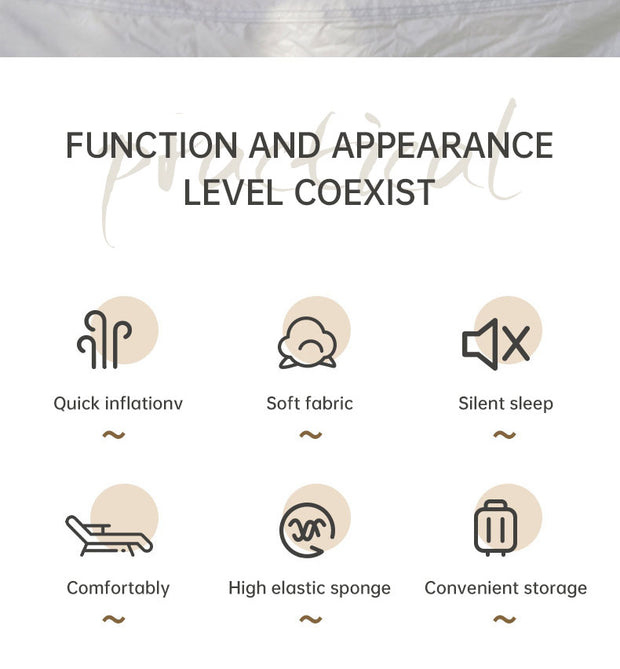 Product camouflage Can Be Spliced Self Inflating Cushion Air Mattress Camping Mat With Pillow - Memoriex