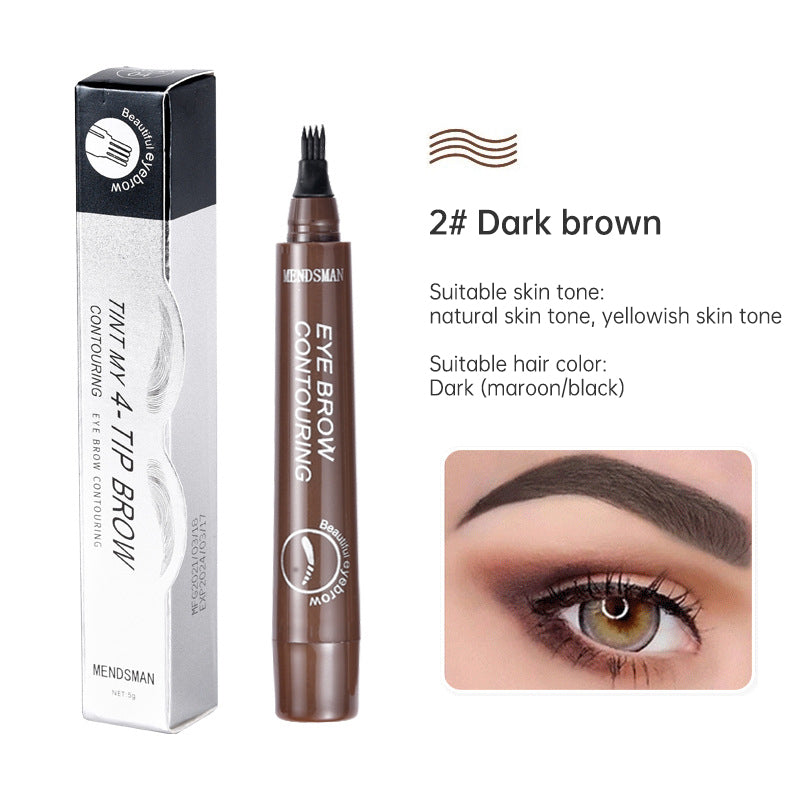 Long Lasting 5 Colors Sketch Liquid Eye Brow Pencil Waterproof Microblading Tattoo Fork Tip Eyebrow Pencil - Memoriex 