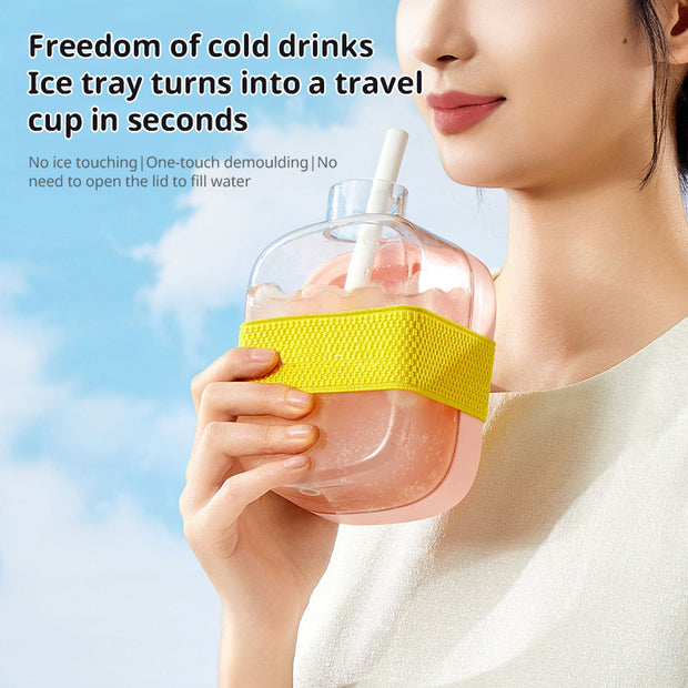 Ice - covered tray; freezer - overflow prevention ice tray - Memoriex