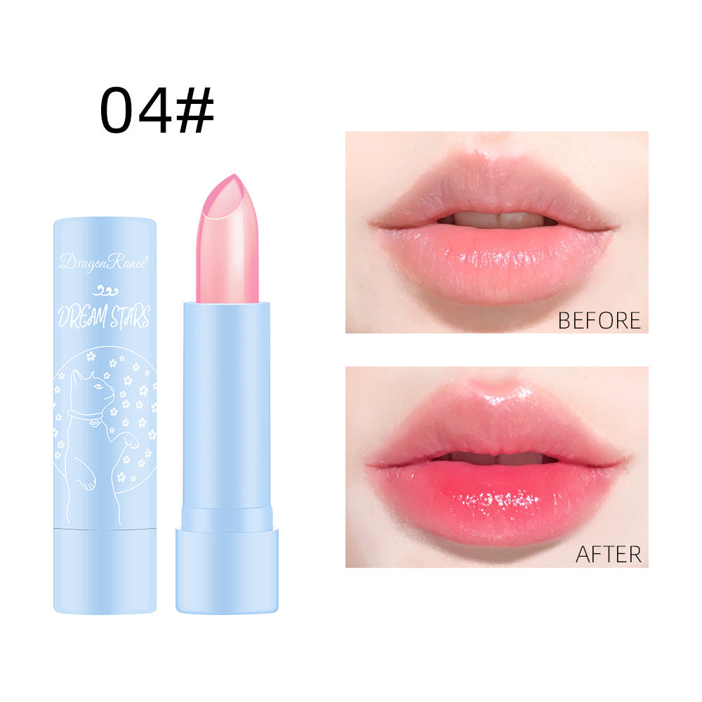 Color-Changing Lipstick Long-Lasting Moisturizing Not Easy To Decolorize Not Easy To Dip In The Cup Waterproof And Moisturizing Aloe Jelly Lipstick - Memoriex 