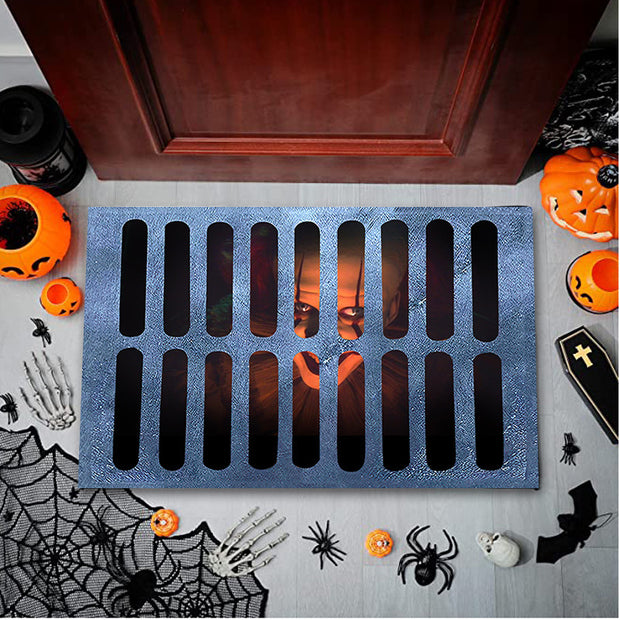 3D visual clown floor mat, funny entrance floor mat, illusion vortex floor mat - Memoriex