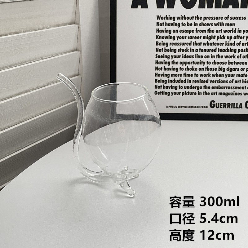 Creative Glass Cup Coffee Milk Mug Irregular Whisky Cocktail Wine Glasses Juice Coffee Mugs Christmas Gifts - Memoriex 