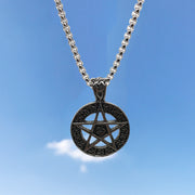 New Hip-Hop Accessories Sweater Chain Military Titanium Steel Necklace Men's Jewelry - Memoriex