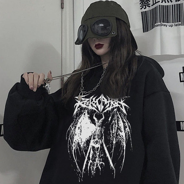European and American Dark Style Sweatshirt for Men and Women Hoodie for Gothic Lovers Hip-Hop Men and Women's Sweater - Memoriex